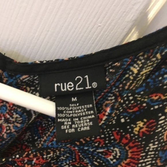 RUE 21 Dress size M Medium Colorful, Zipper Detail - Picture 3 of 4